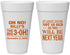 Personalized Birthday 20 oz Foam Cups - 30th Big 3 Oh | 20125