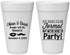 Personalized Birthday 20 oz Foam Cups - Cheers Beers Formal | 20133