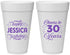 Personalized Birthday 20 oz Foam Cups - Cheers To 30 Years | 20142
