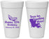Personalized Birthday 20 oz Foam Cups - 30th Mardi Gras | 20146