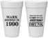 Personalized Birthday 20 oz Foam Cups - 40th | 20148
