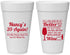 Personalized Birthday 20 oz Foam Cups - 40th Wine | 20154