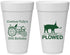 Personalized Birthday 20 oz Foam Cups - 30th Get Plowed | 20166