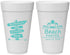 Personalized Birthday 20 oz Foam Cups - 65th Beach | 20210