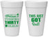 Personalized Birthday 20 oz Foam Cups - 30th | 20213