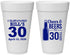 Personalized Birthday 20 oz Foam Cups - Cheers Beers To 30 Years | 20214