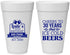 Personalized Birthday 20 oz Foam Cups - 30th | 20218