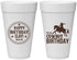 Personalized Birthday 20 oz Foam Cups - Cowboy | 20229