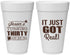 Personalized Birthday 20 oz Foam Cups - 30th | 20235
