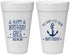 Personalized Birthday 20 oz Foam Cups - Oh Ship Nautical | 20238
