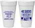 Personalized Birthday 20 oz Foam Cups - 40th | 20247