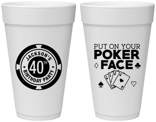 Personalized Birthday 20 oz Foam Cups - 40th Las Vegas | 20261
