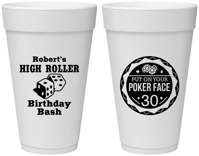 Personalized Birthday 20 oz Foam Cups - 30th Las Vegas | 20262