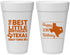 Personalized Birthday 20 oz Foam Cups - 30th Texas | 20265