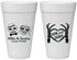Personalized Wedding 20 oz Foam Cups - Mr And Mrs Halloween | 206