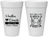 Personalized Wedding 20 oz Foam Cups - Siesta Fiesta Mexico | 207