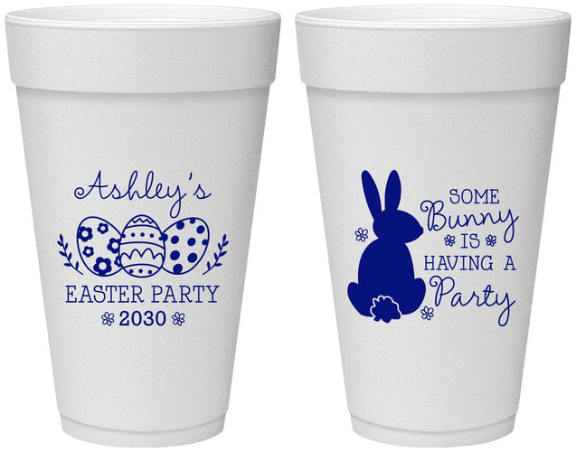 Personalized Easter 20 oz Foam Cups - Bunny Eggs | 210017