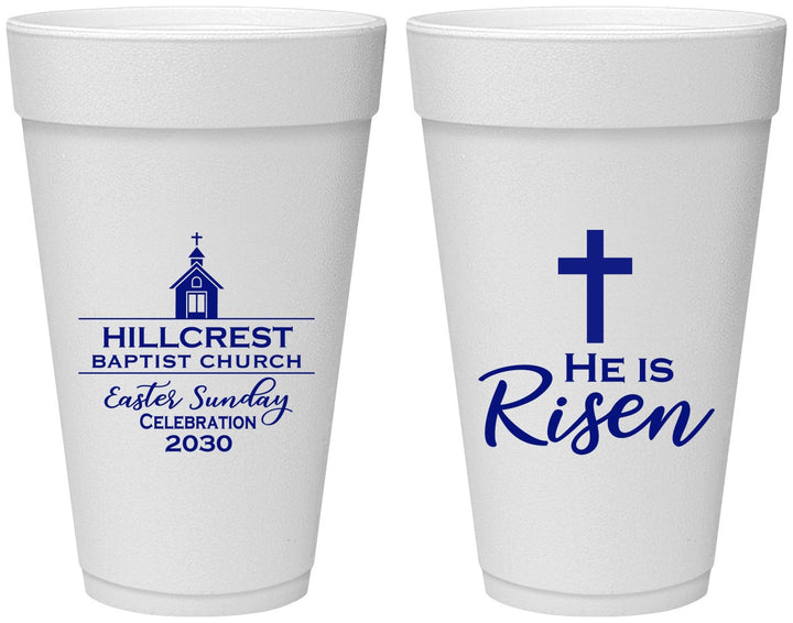Personalized Easter 20 oz Foam Cups - Easter Sunday | 210021