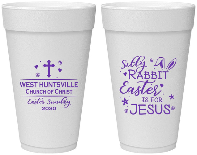 Personalized Easter 20 oz Foam Cups - Easter Is For Jesus | 210022