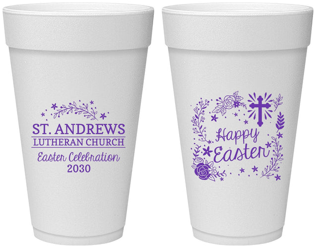 Personalized Easter 20 oz Foam Cups - Easter Sunday | 210028