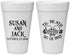 Personalized Wedding 20 oz Foam Cups - Til Death Do Us Part | 213