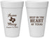 Personalized Wedding 20 oz Foam Cups - Deep In The Heart Of Texas | 214