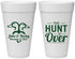 Personalized Wedding 20 oz Foam Cups - The Hunt Is Over Duck | 217