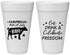 Personalized 4th Of July 20 oz Foam Cups - Eat Drink Freedom | 220000