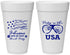 Personalized 4th Of July 20 oz Foam Cups - Party In The Usa | 220023