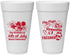 Personalized 4th Of July 20 oz Foam Cups - Fireworks Beach | 220026