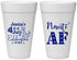 Personalized 4th Of July 20 oz Foam Cups - Nautical Anchor | 220035