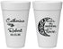 Personalized Wedding 20 oz Foam Cups - Over The Moon In Love | 224