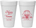 Personalized Wedding 20 oz Foam Cups - Hot Air Balloon | 225