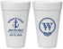 Personalized Wedding 20 oz Foam Cups - Monogram Nautical | 226