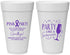 Personalized Awareness 20 oz Foam Cups - Pink Party | 230000
