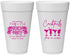 Personalized Awareness 20 oz Foam Cups - Beach Party | 230007