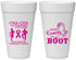Personalized Awareness 20 oz Foam Cups - Give Cancer A Boot | 230011