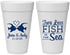Personalized Wedding 20 oz Foam Cups - Two Less Fish In The Sea | 231