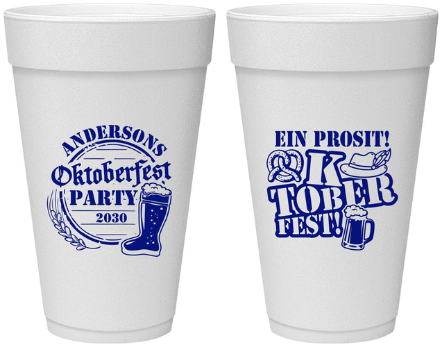 Personalized Oktoberfest 20 oz Foam Cups - Ein Prosit | 240005