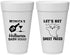 Personalized Halloween 20 oz Foam Cups - Ghost Sheet Faced | 250009