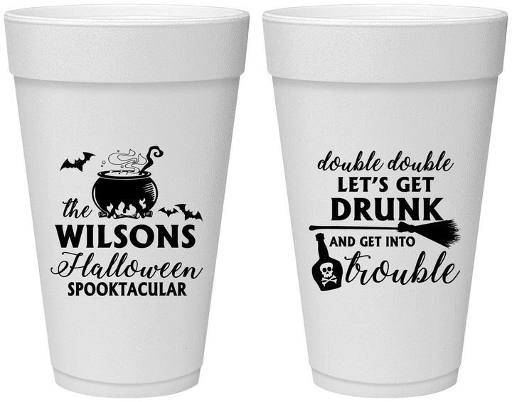 Personalized Halloween 20 oz Foam Cups - Witch | 250011