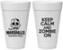 Personalized Halloween 20 oz Foam Cups - Zombie | 250018