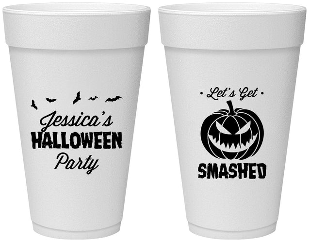 Personalized Halloween 20 oz Foam Cups - Pumpkin | 250030