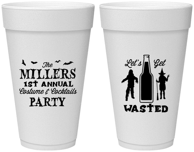 Personalized Halloween 20 oz Foam Cups - Werewolf Witch | 250039