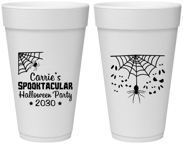 Personalized Halloween 20 oz Foam Cups - Spooktacular | 250049