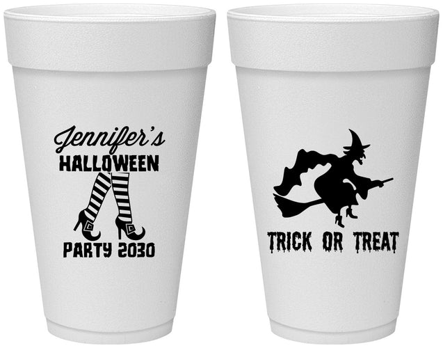 Personalized Halloween 20 oz Foam Cups - Trick Or Treat | 250089