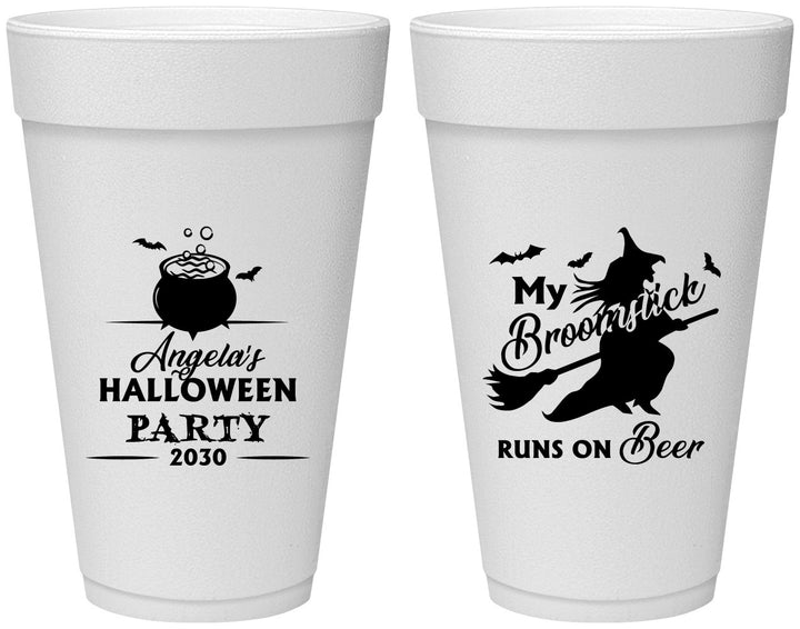 Personalized Halloween 20 oz Foam Cups - Witch | 250090