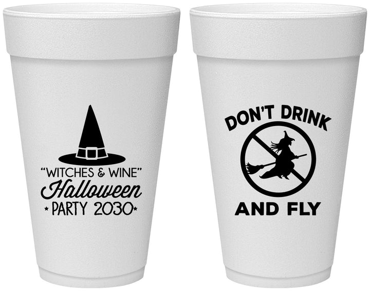 Personalized Halloween 20 oz Foam Cups - Witch | 250093