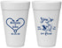 Personalized Wedding 20 oz Foam Cups - Fish In The Sea For Me | 254