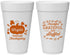 Personalized Thanksgiving 20 oz Foam Cups - Grateful And Stuffed | 260000